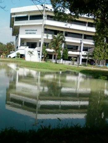 Example of water pond at USU Campus (Near Central Library)