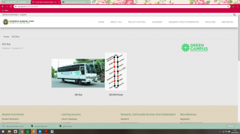 Shuttle bus system service is available at the Universitas Sumatera Utara