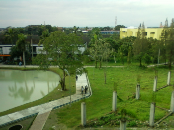 Example of water pond at USU Campus (Near Central Library) 2